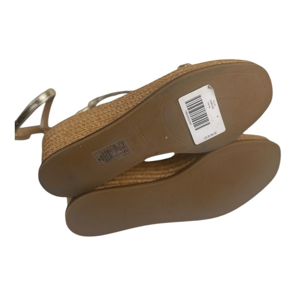 Chicos Women’s Carolina Champagne Platform Espadrille Sandals - Picture 6 of 9